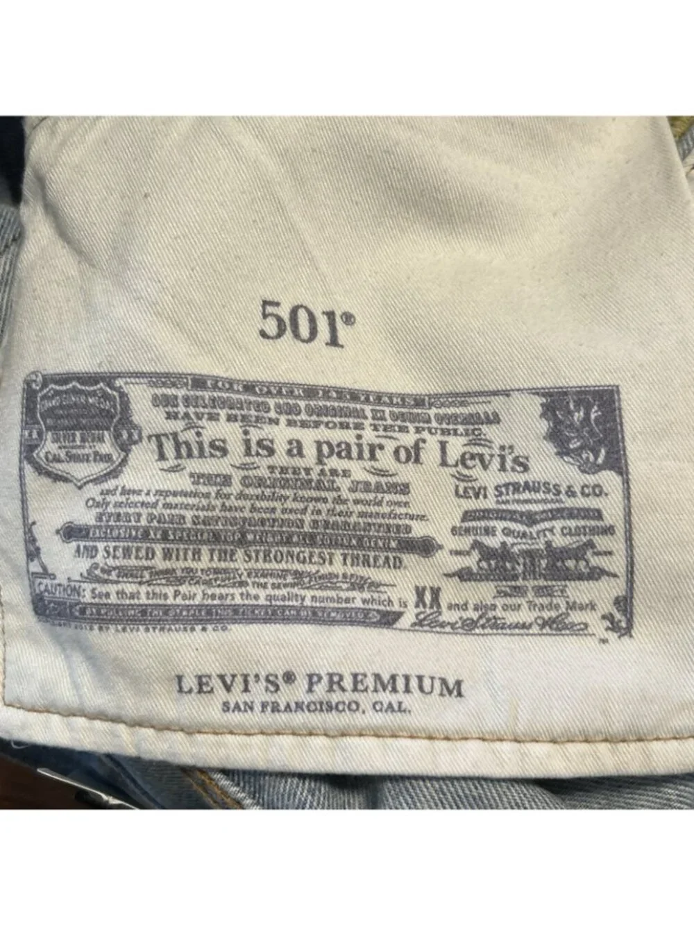 Levi's Premium Men’s 501 Jeans Hippie Love Peace Groovy Straight Leg NWT Y2K